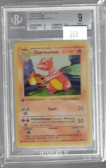 1999 Base 1st Edition Thin Stamp 24 Charmeleon U BGS 9